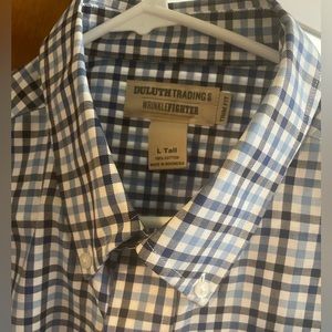 Duluth Trading Large TALL button down trim fit